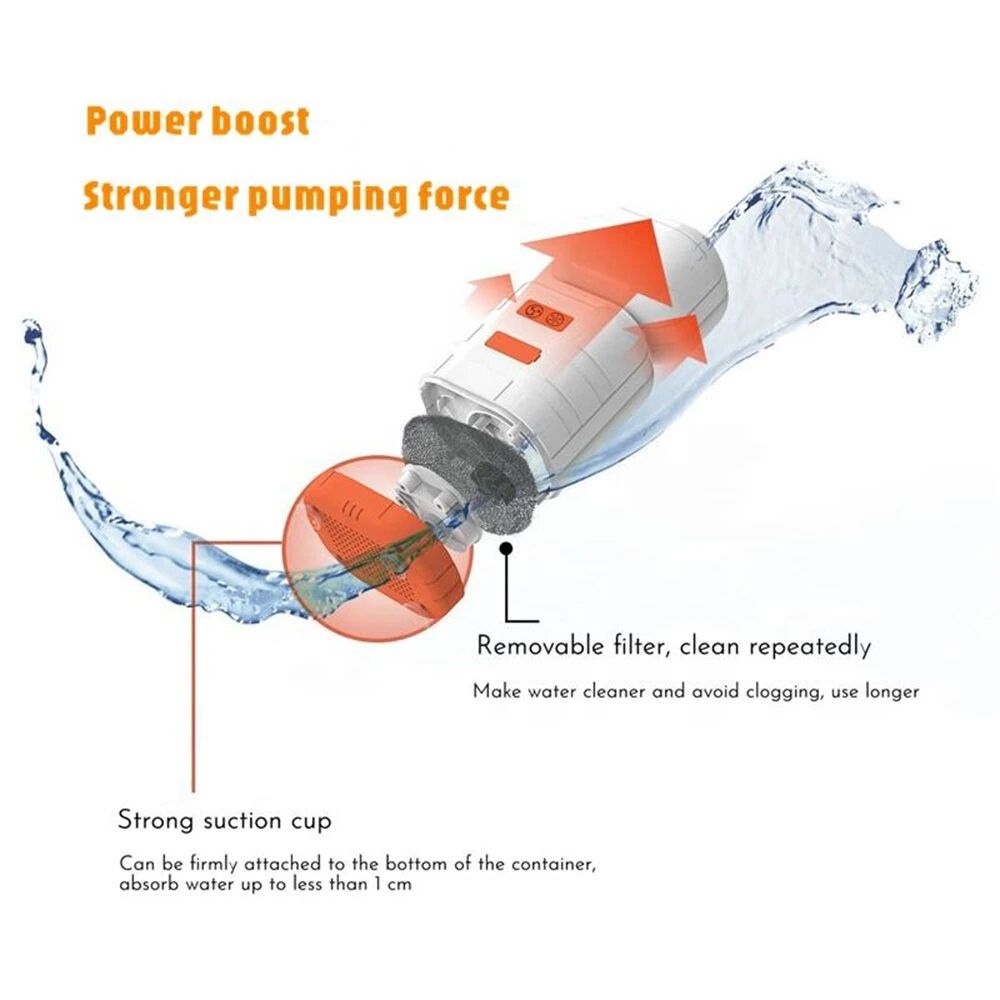 (image for) IPRee Outdoor Shower Pump Dormitory Camping Portable 2-in-1 Electric Shower Emergency Lighting Portable Camping Shower